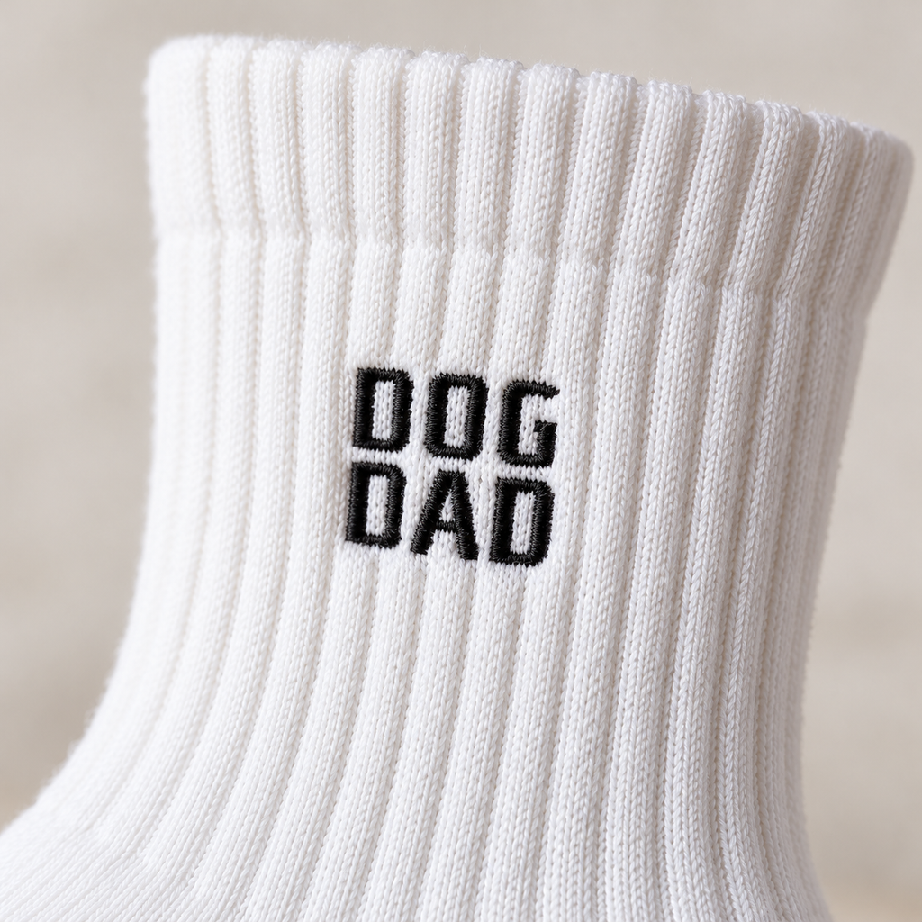 Bestickte Socken  - DOG DAD