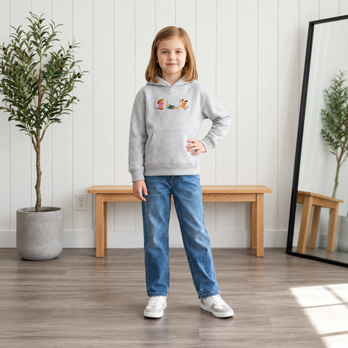 KINDER SWEATSHIRT LUSTIGE DACKEL