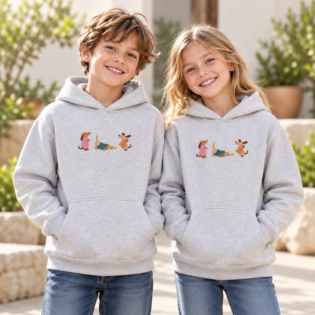 KINDER SWEATSHIRT LUSTIGE DACKEL