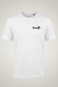 T-SHIRT MIT FRANZÖSISCHEN DACKEL MOTIV BESTICKT