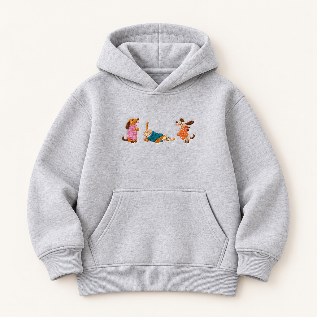 KINDER SWEATSHIRT LUSTIGE DACKEL