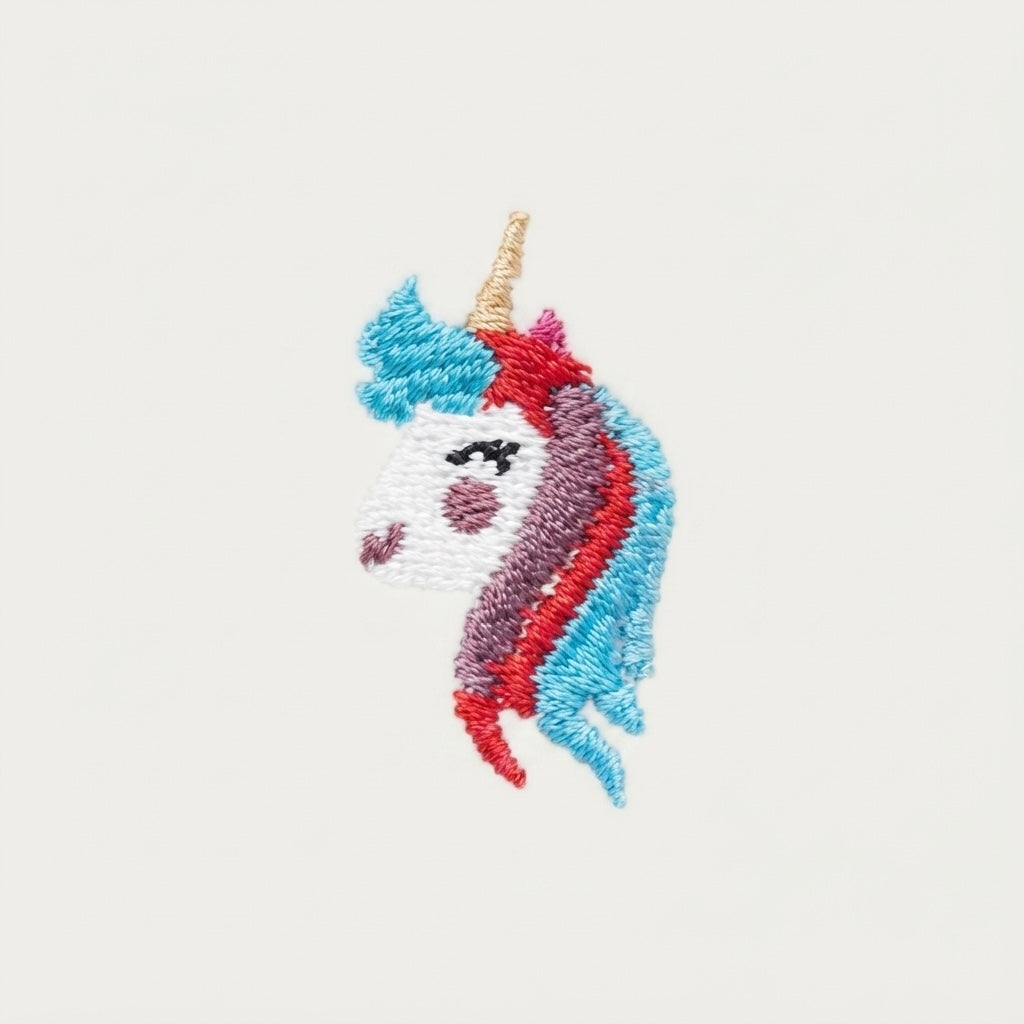 SOCKEN MIT EINHORN MOTIV BESTICKT