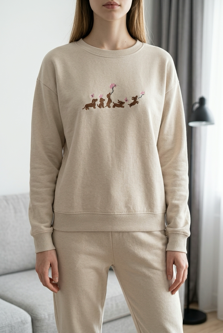 SWEATSHIRT DACKEL (andere Motive möglich)